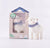 Bonikka Lucas Lamb Rubber Toy - Blue bow 12cm