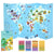 Mideer TOYS Mideer Poster Stickers World Map